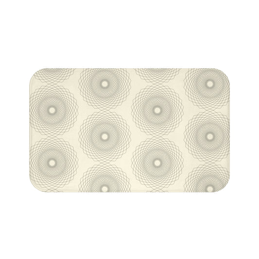Elegant Geometric Bath Mat, Stylish Bathroom Decor, Non-Slip Bath Mat, Modern Home Accessories, Gift for Housewarming