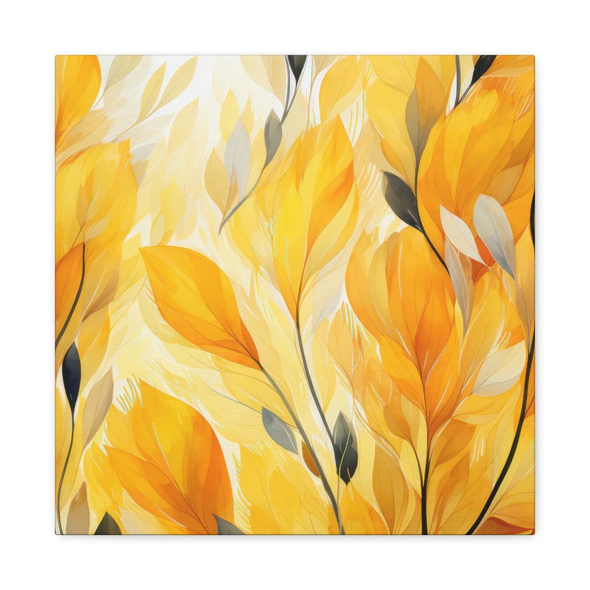 Gorgeous Yellow Matte Canvas Art Print, Stretched, 1.25"