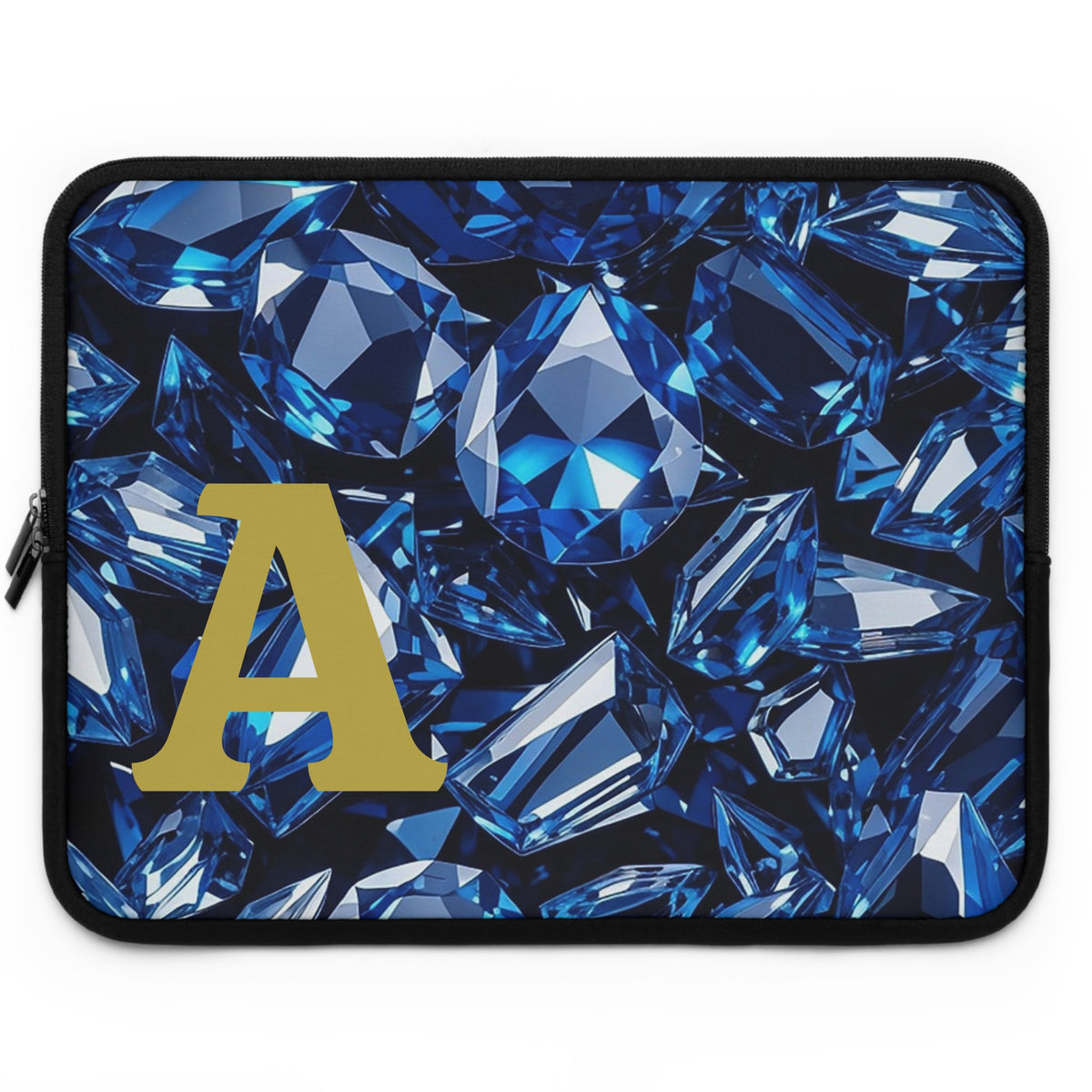 Personalized Jewel Print Laptop Sleeve | Laptop Case for Gifts, Tech Accessories, Office Decor, Customizable Laptop Sleeve