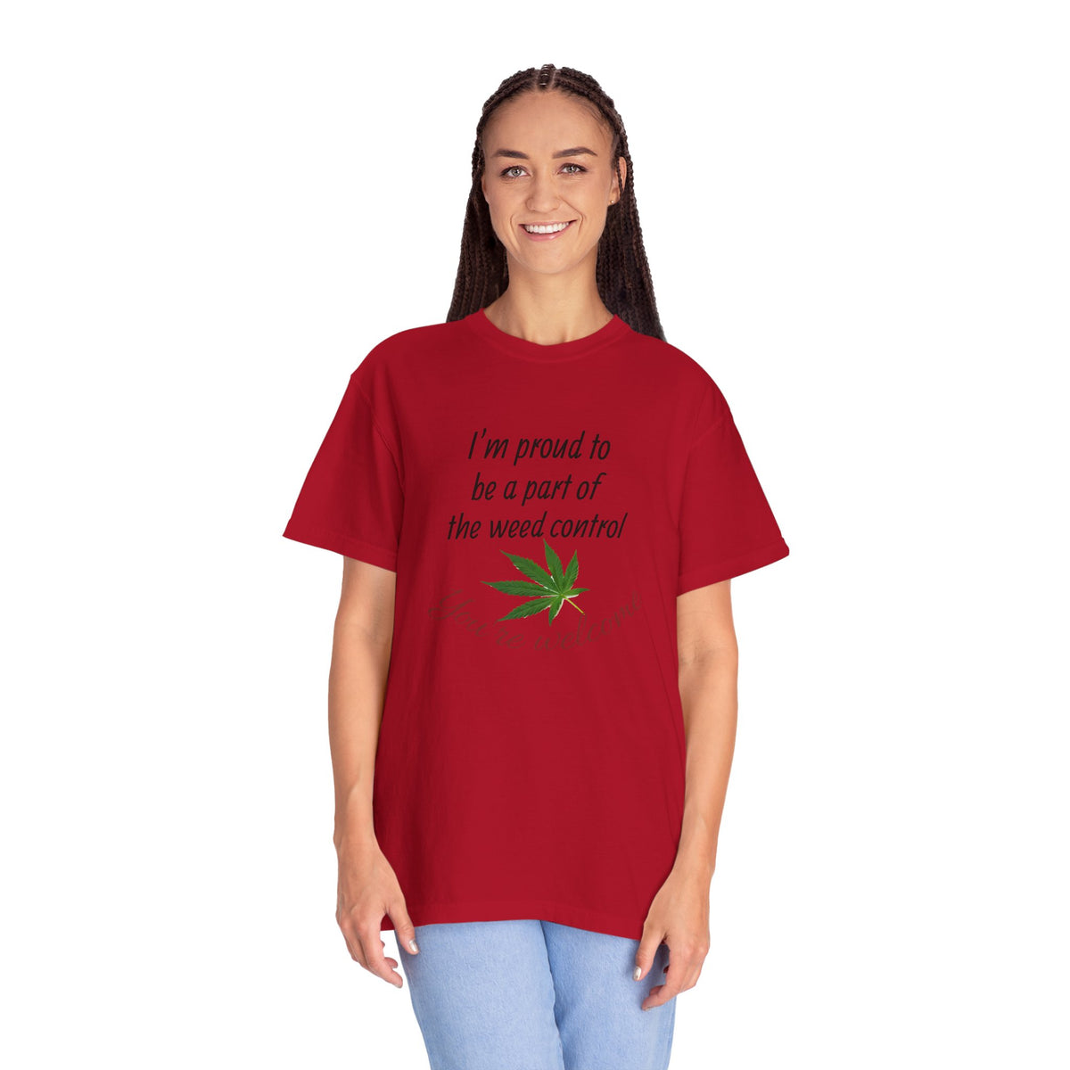 Proud Weed Control Unisex T-shirt, Cannabis Enthusiast Gift, Stoner Humor Tee, Eco-Friendly Apparel, Perfect for 420 Celebrations