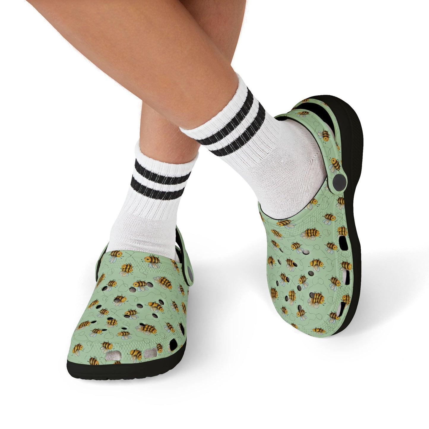 Bee-themed Kid's Clogs