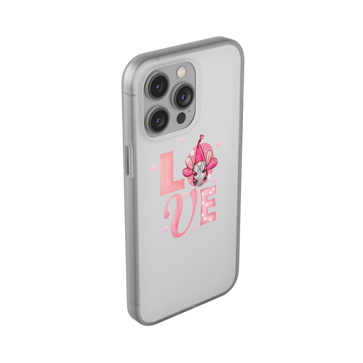 Love Gnome Phone Case — Cute Pink Valentine Flexi Case