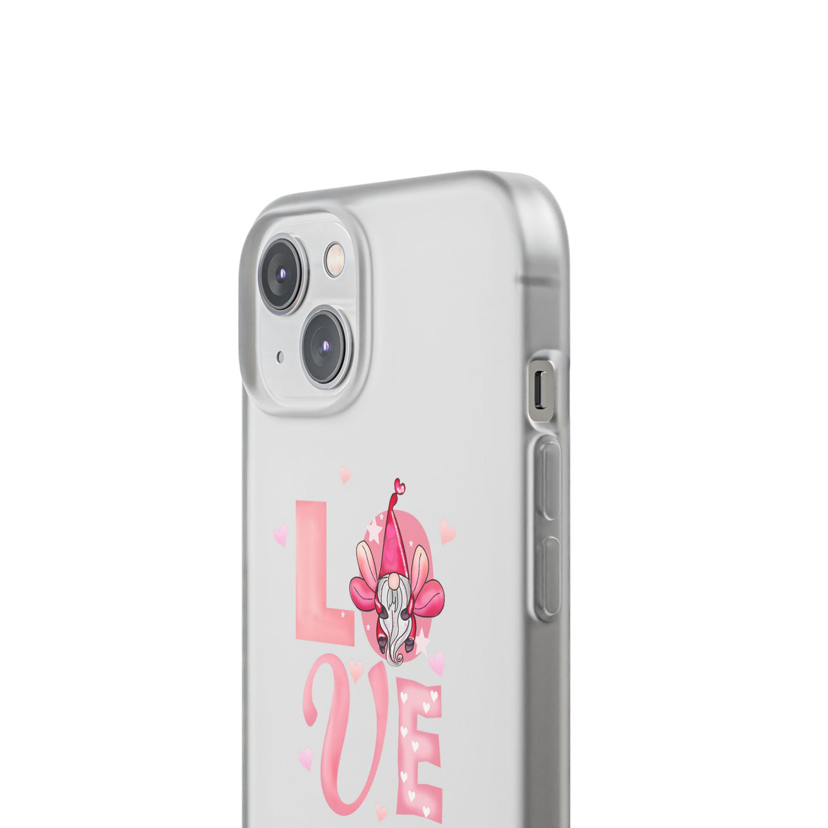 Love Gnome Phone Case — Cute Pink Valentine Flexi Case