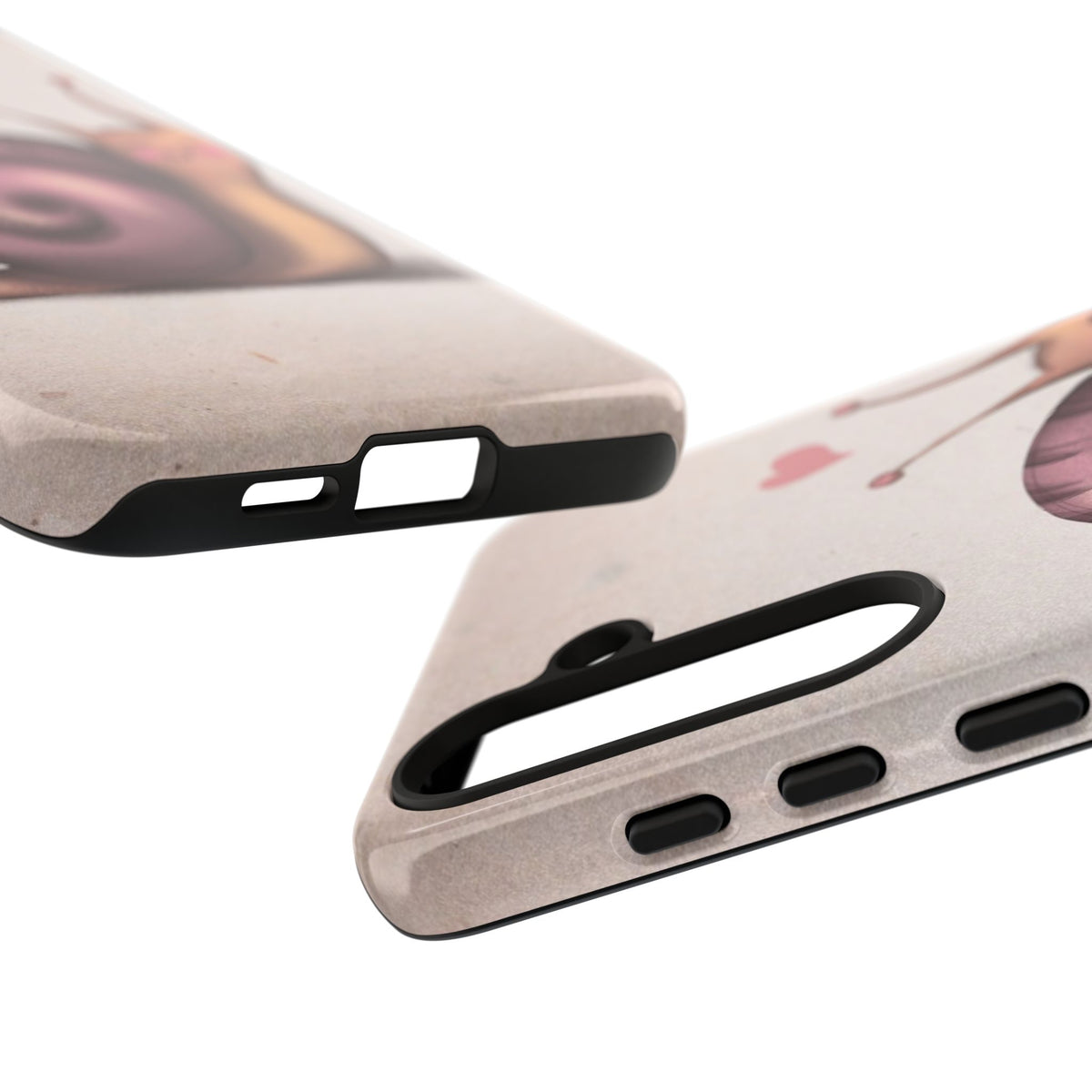 Cute Snail Phone Case — Pink Heart Cartoon Protective iPhone Cover