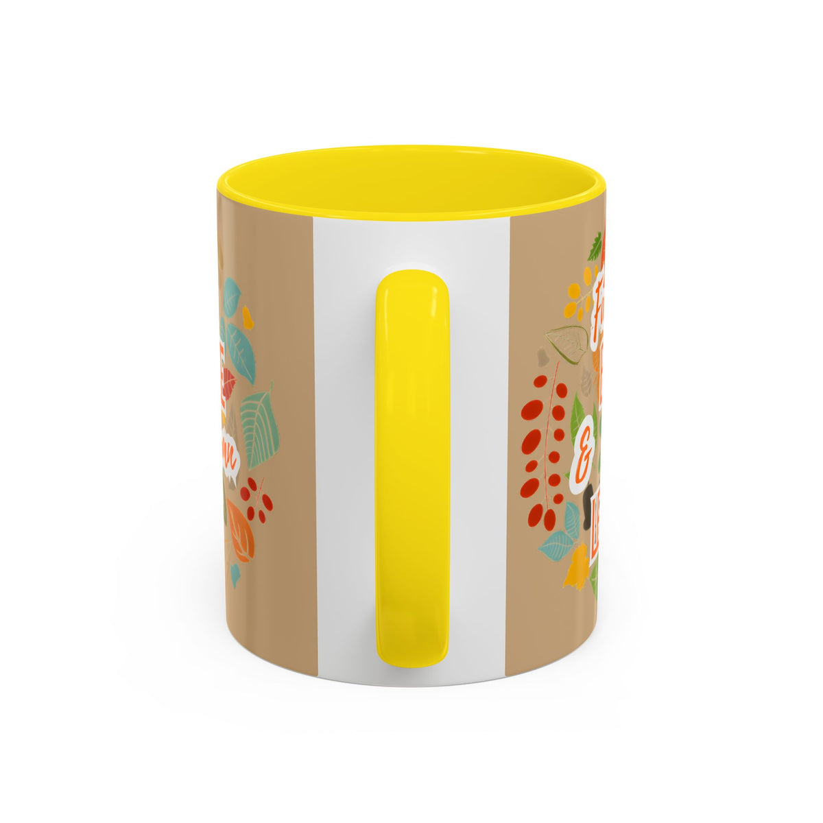 Fall Breeze & Leaves Coffee Mug, Autumn Mug, Seasonal Drinkware, Cozy Kitchen Decor, Perfect Gift for Fall Lovers