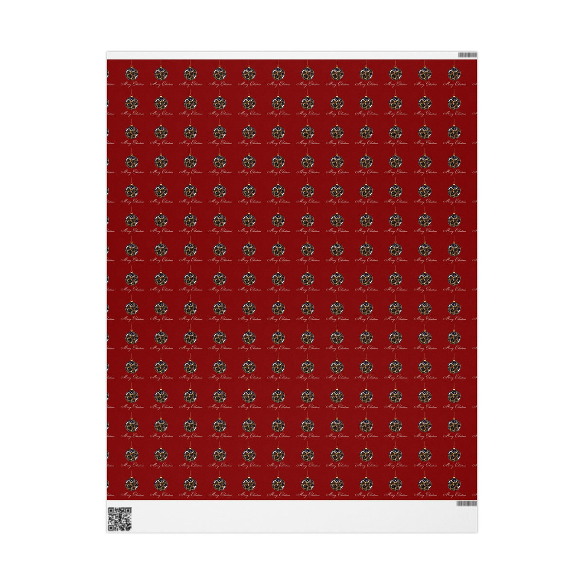 Holiday Balloon Wrapping Paper Roll — Red Festive Gift Wrap for Birthdays & Christmas