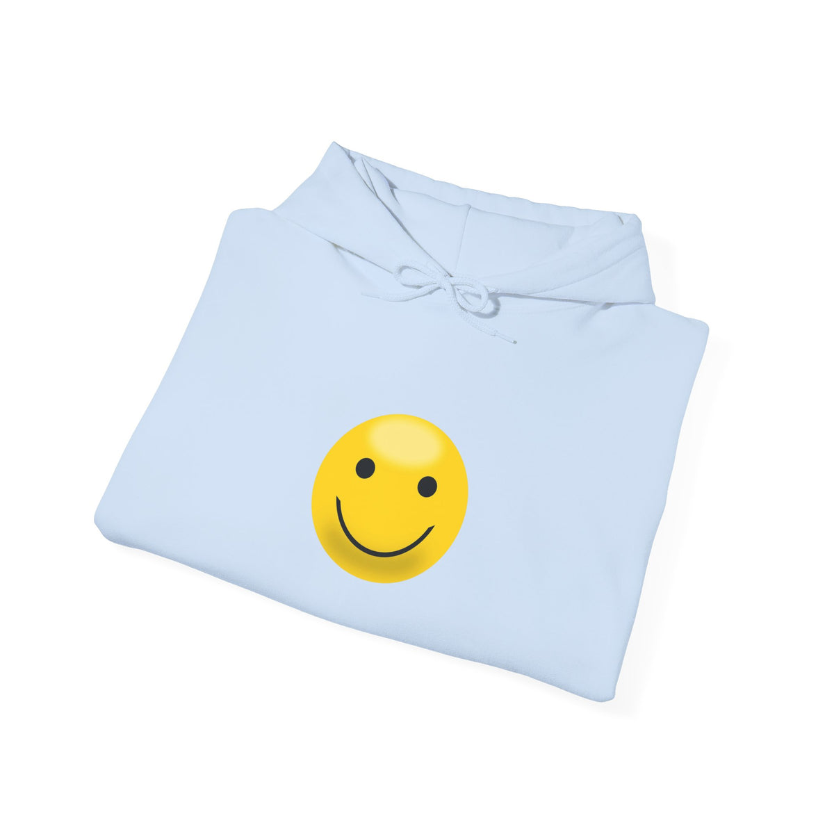 Smiley Face Hooded Sweatshirt, Cozy Unisex Hoodie, Casual Wear, Gift for Friends, Cheerful Apparel, Everyday Comfort Clothing