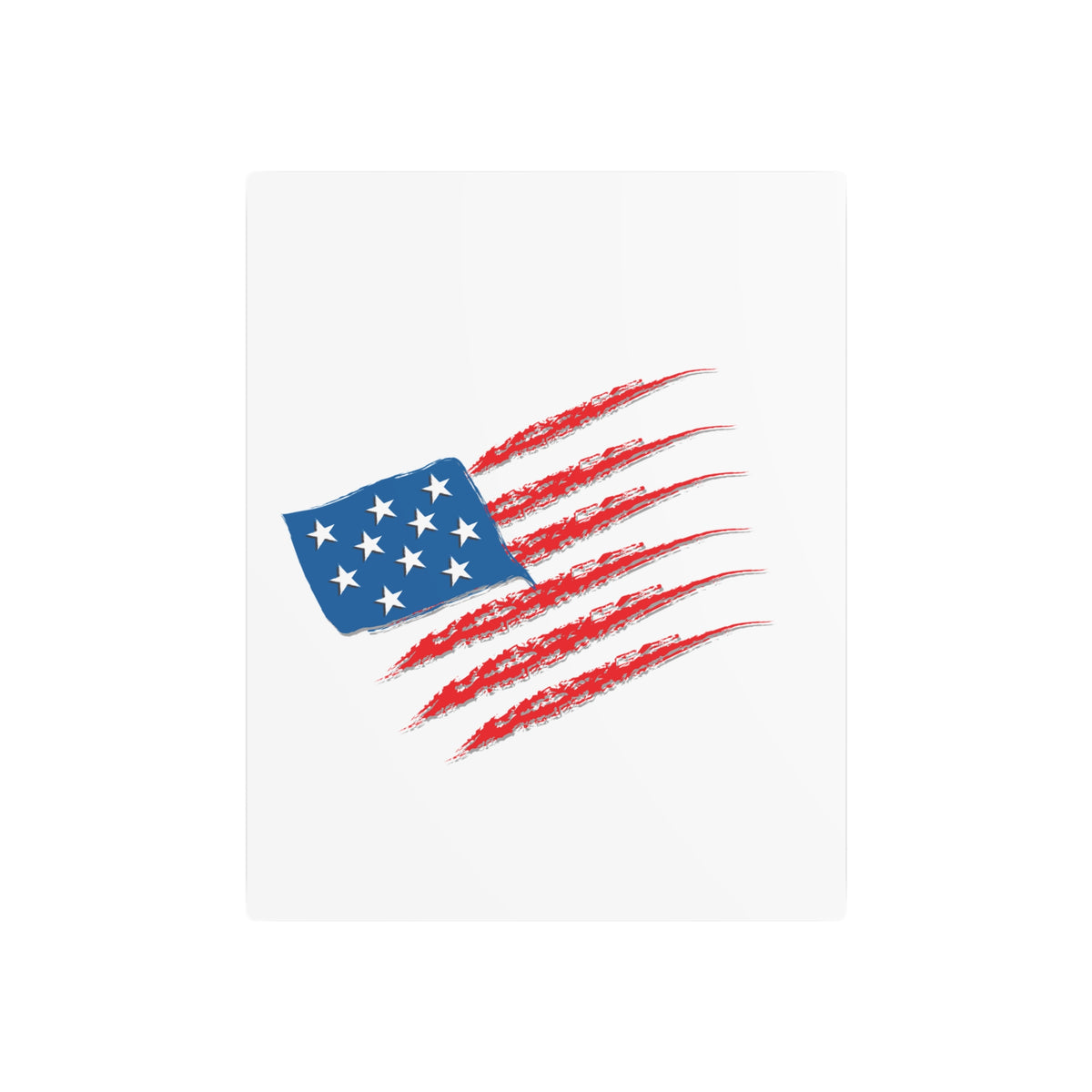 Patriotic Metal Art Sign, Rustic Decor for Home, Wall Art for Independence Day, Memorial Day, Veteran's Day, Gifts for Patriots