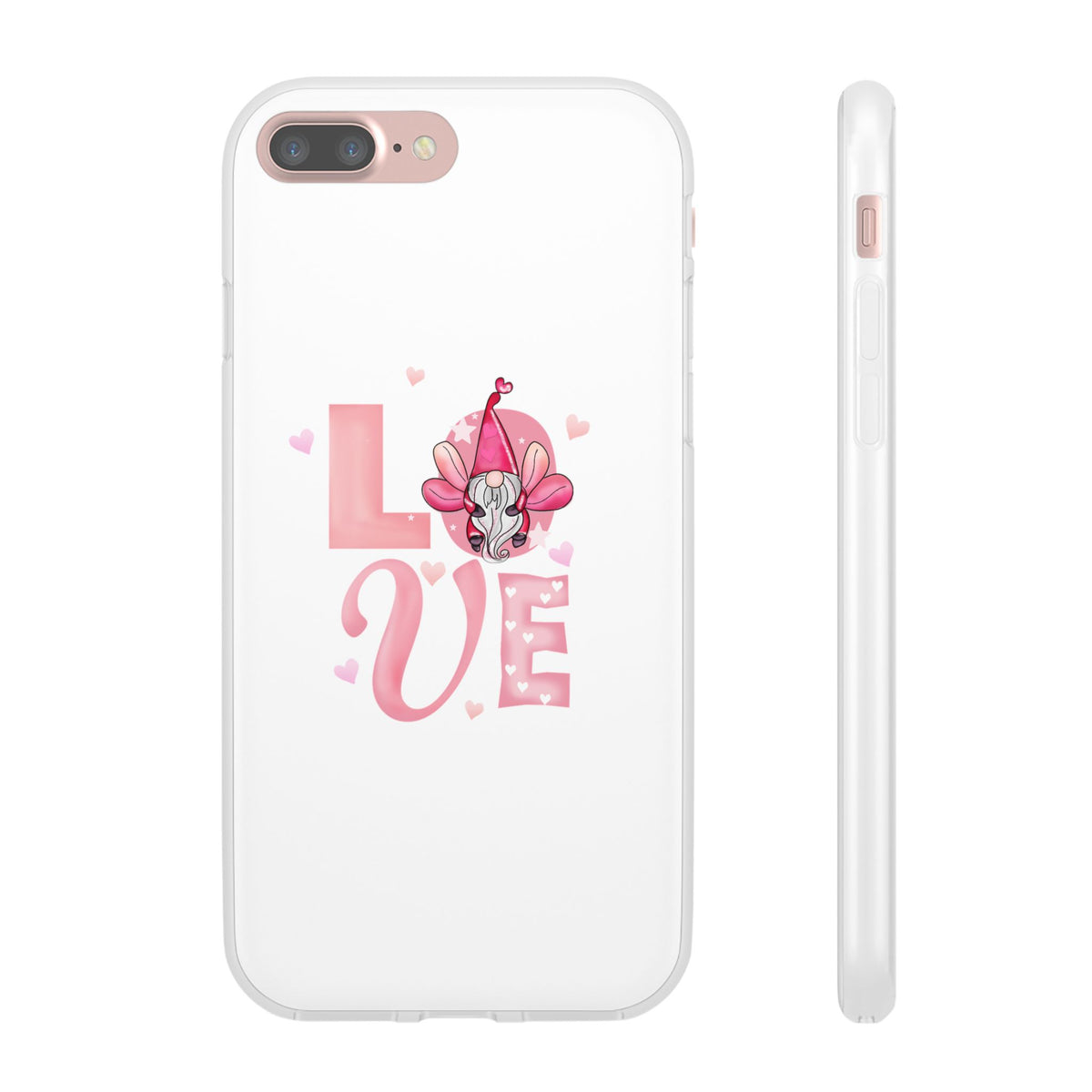 Love Gnome Phone Case — Cute Pink Valentine Flexi Case