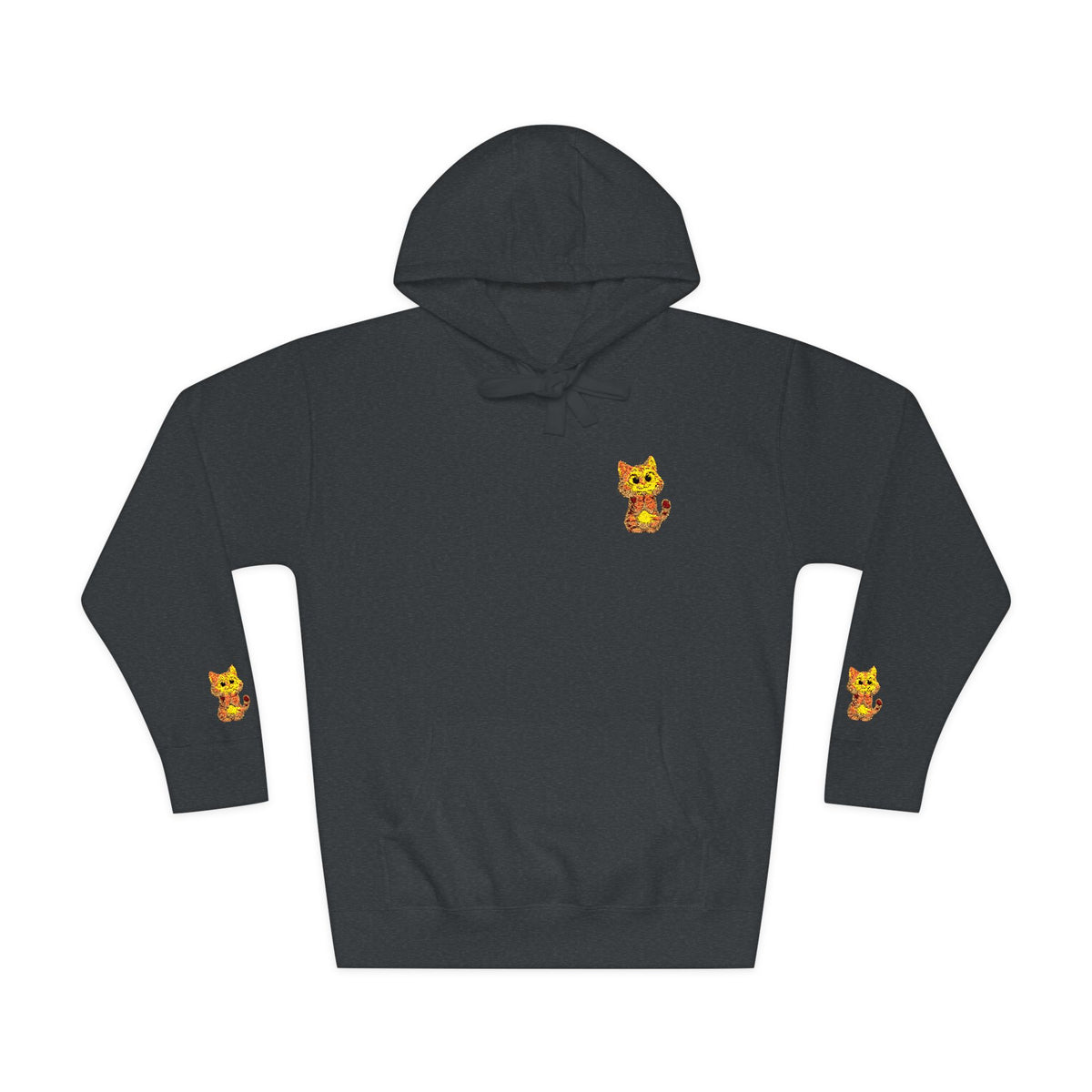 Cozy Fleece Hoodie with Cute Animal Design, Unisex Sweatshirt for Casual Outings, Gifts for Animal Lovers, Perfect for Fall and Winter