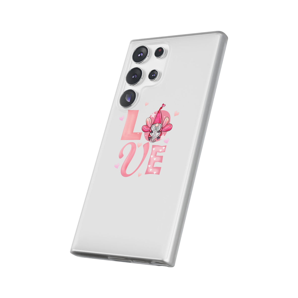 Love Gnome Phone Case — Cute Pink Valentine Flexi Case