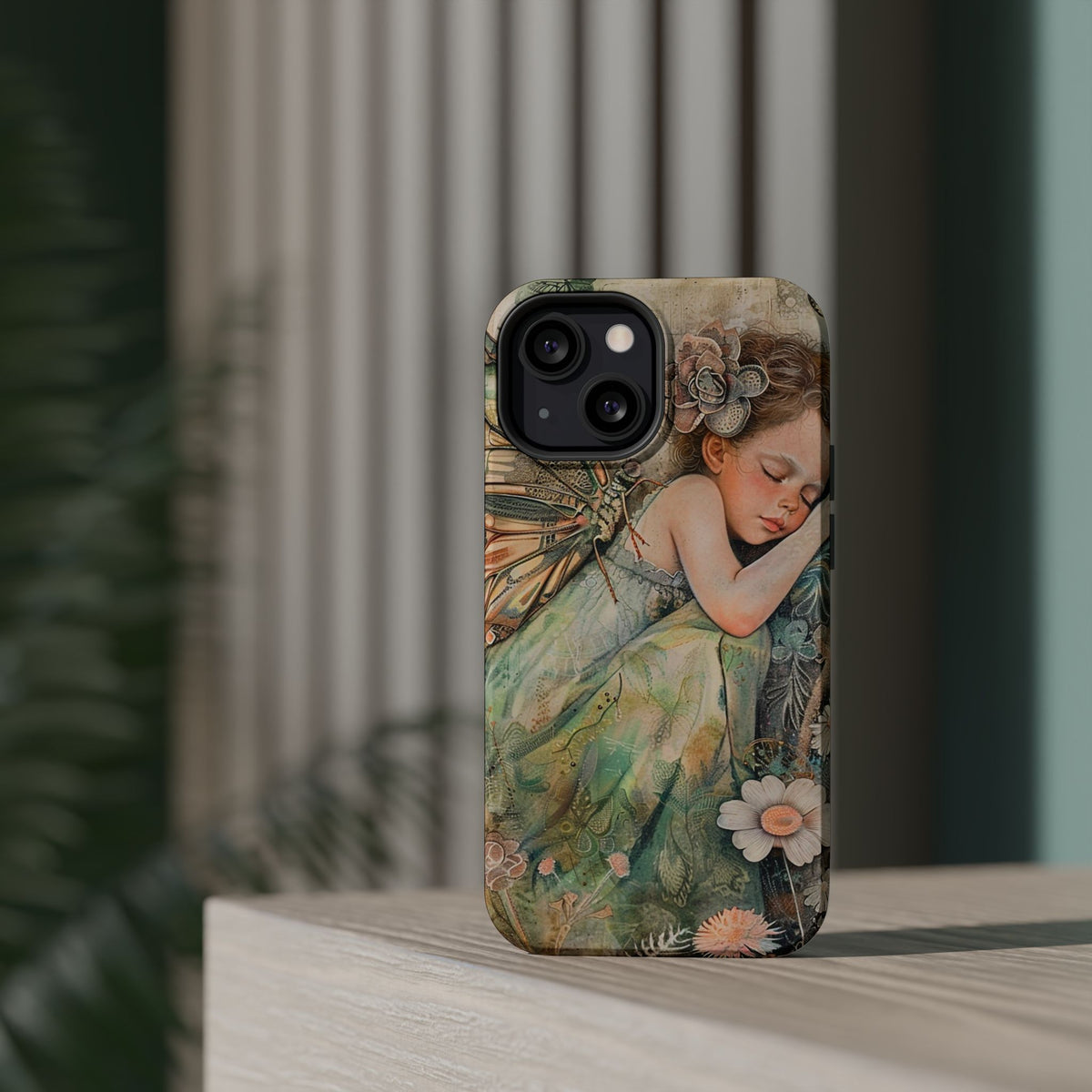 Fairy Sleeping Phone Case — Magnetic Impact-Resistant iPhone Cover