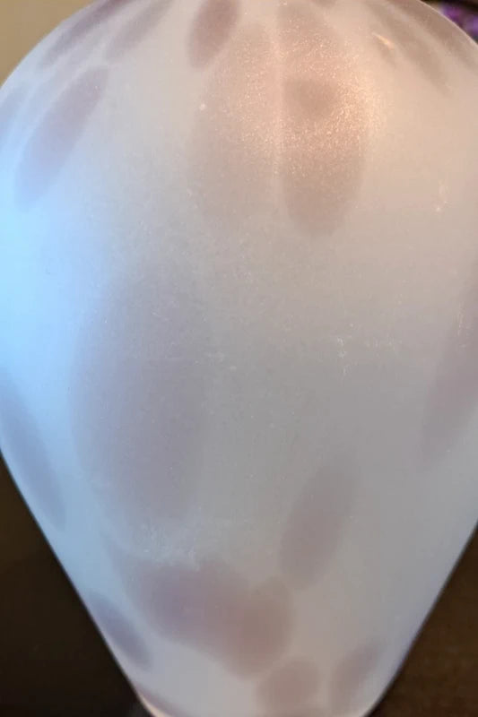 Vintage Crowning Touch Collection Taiwan Lavender Purple Glass Art Vase