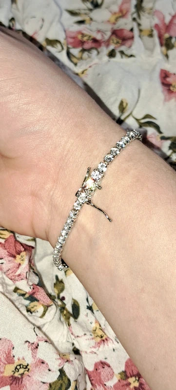 925 Moissanite Bracelet New 7.9 inches