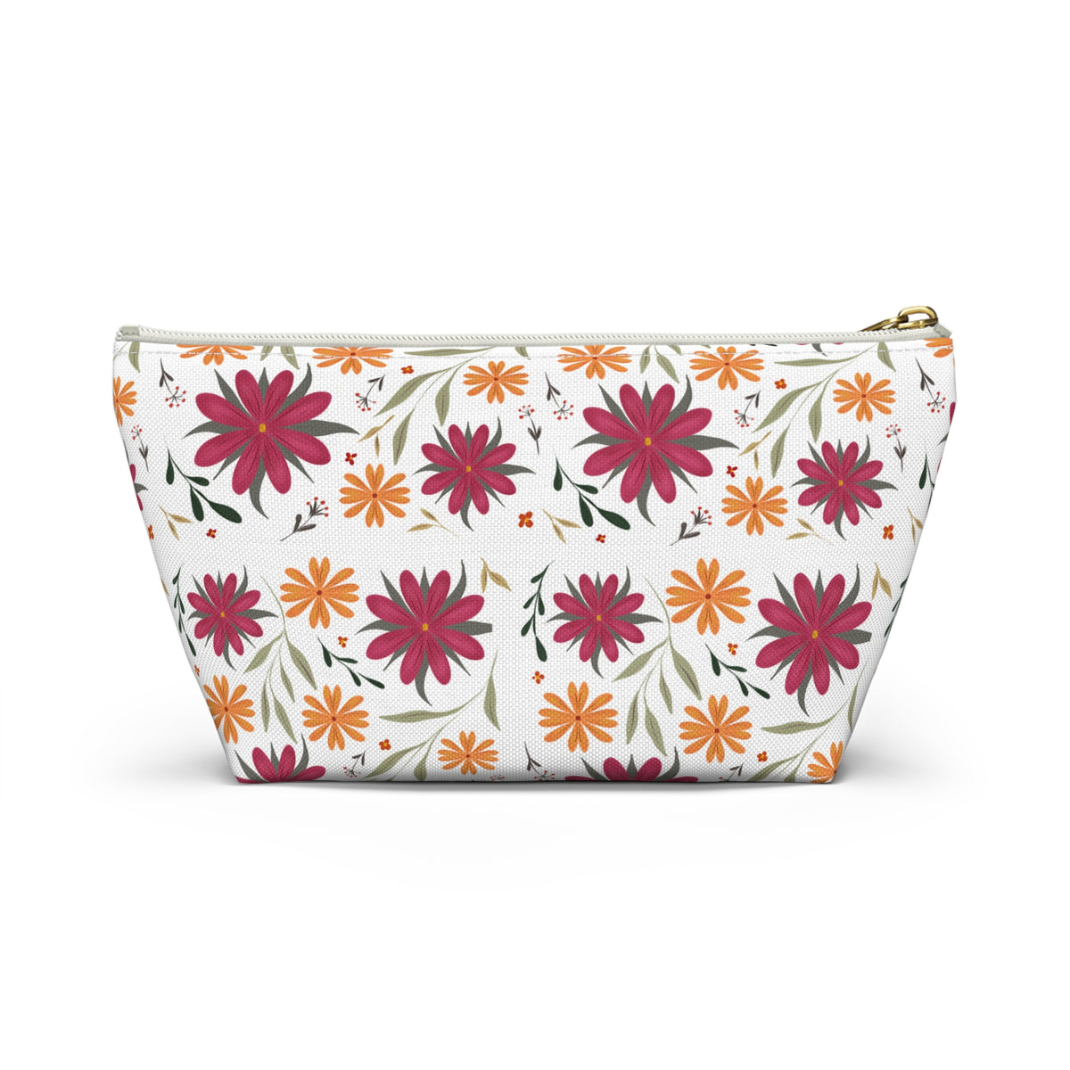 Floral Accessory Pouch - Ideal Travel Makeup Bag, Toiletry Organizer, Gift for Her, Eco-Friendly, Everyday Essentials