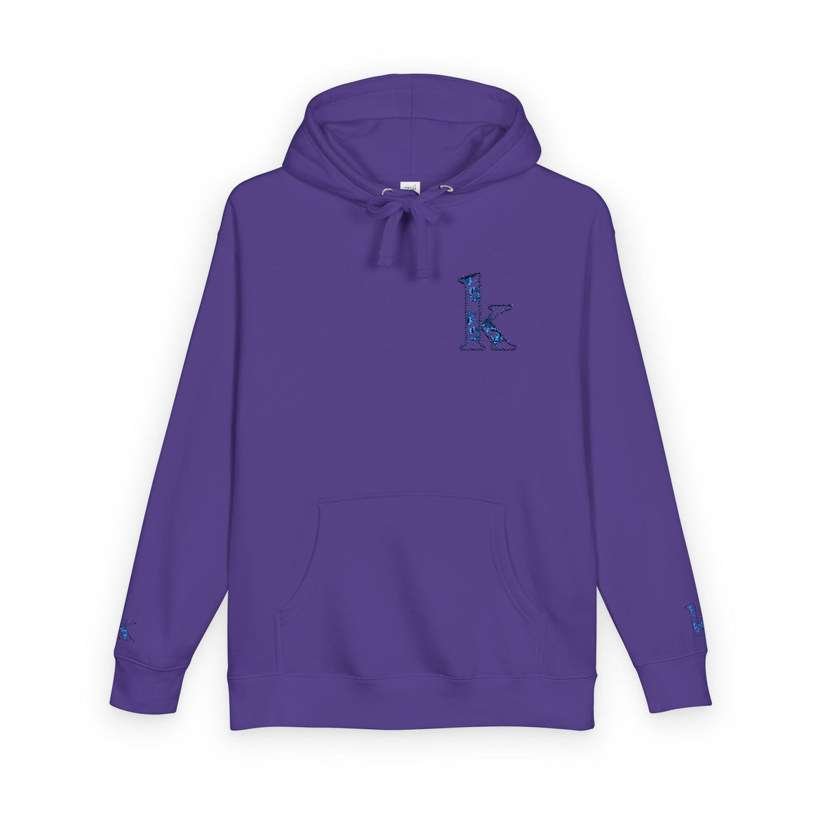 Cozy Floral Monogram Fleece Hoodie for Unisex - Perfect Gift for Birthdays, Valentine’s Day, Casual Wear, Adventure