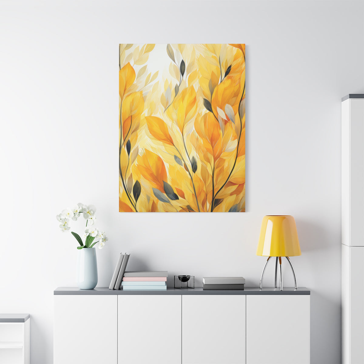Gorgeous Yellow Matte Canvas Art Print, Stretched, 1.25"
