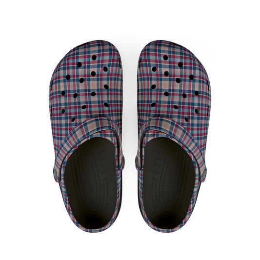 Plaid EVA Foam Clogs — Lightweight Comfortable Garden & Casual Shoes
