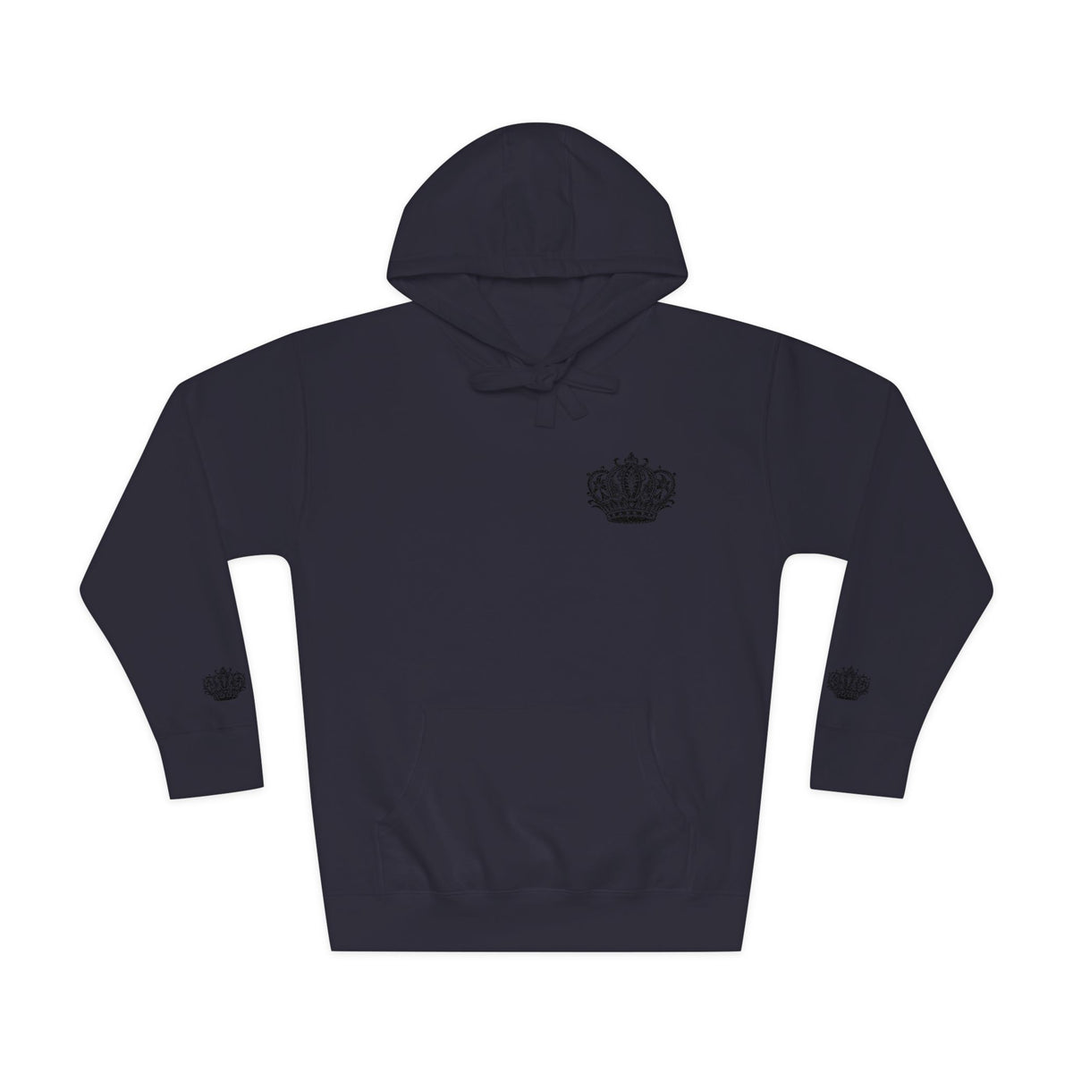 Crown Floral Unisex Fleece Hoodie | Cozy Streetwear, Perfect Gift for Him & Her, Autumn Fashion, Casual Wear, Trendy Outfit