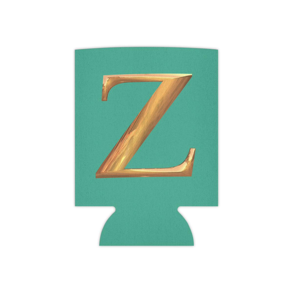 Personalized Monogram "Z" Can Cooler - Stylish Drink Holder for Parties, Weddings, Beach Days, Summer Gatherings, Gifts