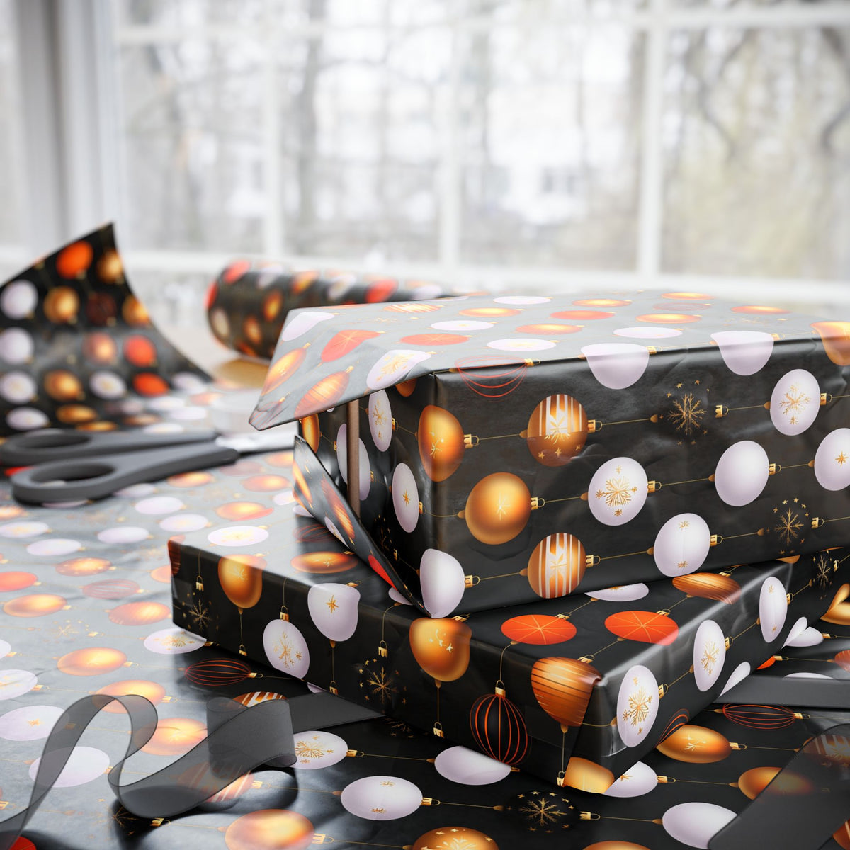 Festive Gift Wrapping Papers, Elegant Holiday Wrap, Unique Christmas Wrapping, Birthday Gift Wrap, Seasonal Decoration