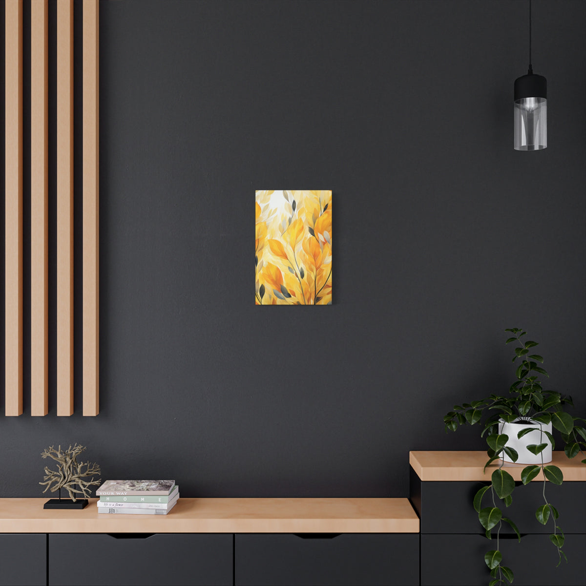 Gorgeous Yellow Matte Canvas Art Print, Stretched, 1.25"
