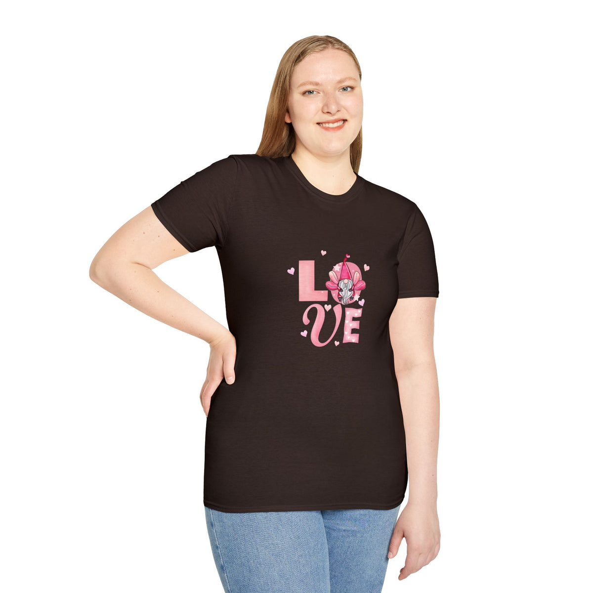 Love Cherry Blossom T-Shirt — Pink Floral "LOVE" Graphic Tee