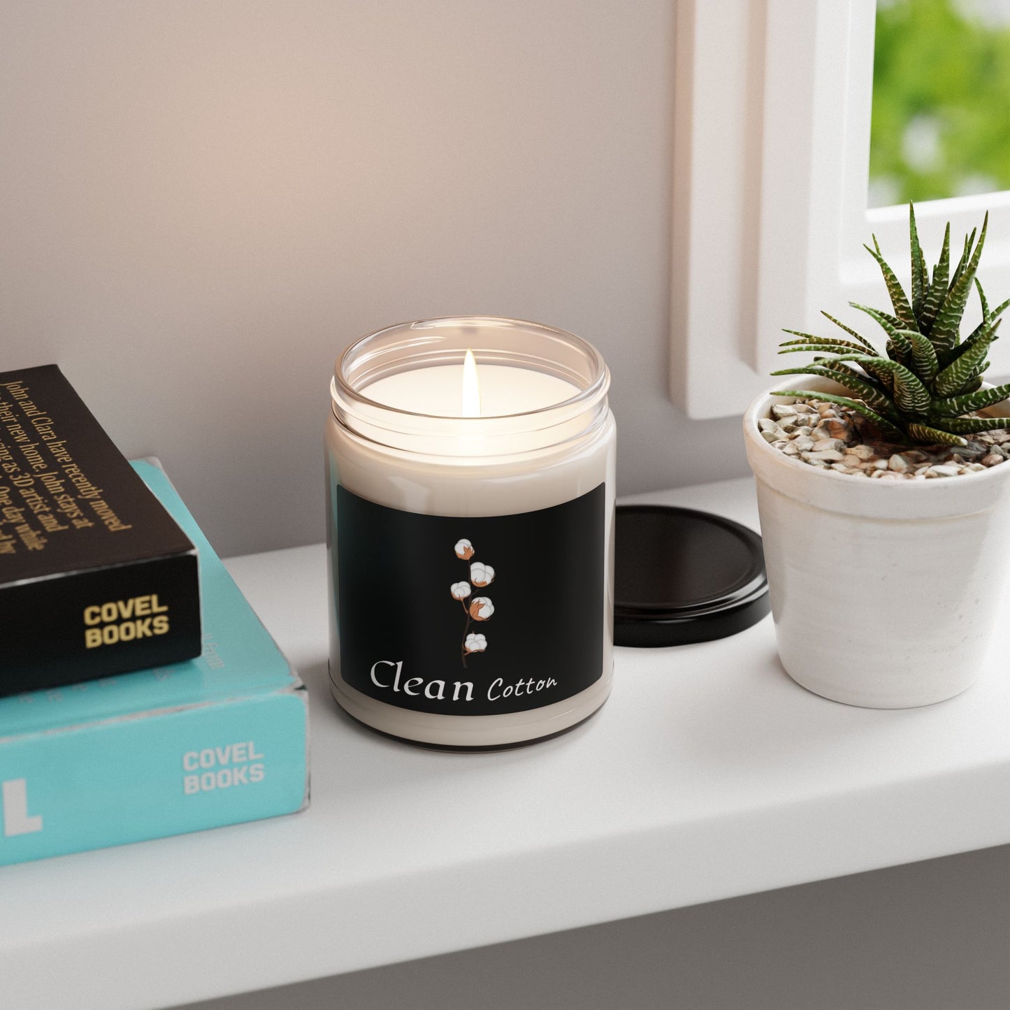 Clean Cotton Soy Candle — 9 oz Scented Jar Candle