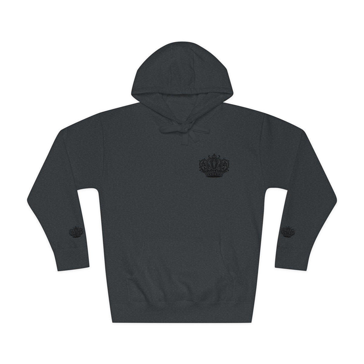 Crown Floral Unisex Fleece Hoodie | Cozy Streetwear, Perfect Gift for Him & Her, Autumn Fashion, Casual Wear, Trendy Outfit