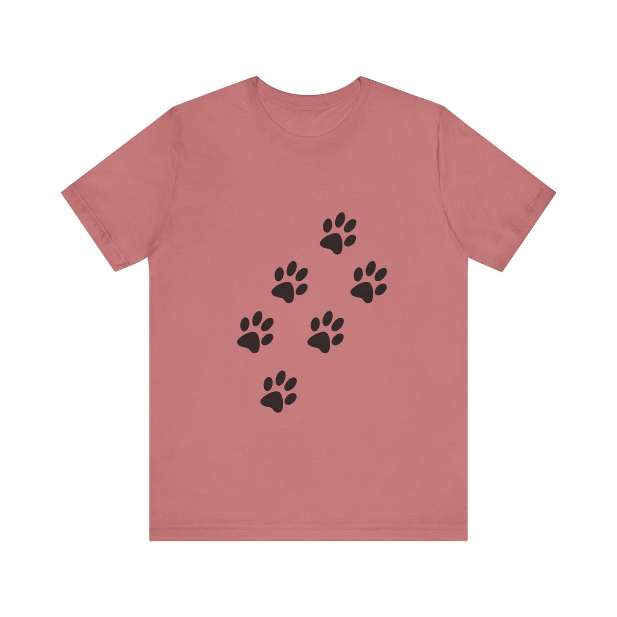 Paw Print Short Sleeve Tee | Unisex Animal Lover Shirt, Pet Owner Gift, Casual Wear, Gifts for Dog Lovers, Comfortable T-Shirt