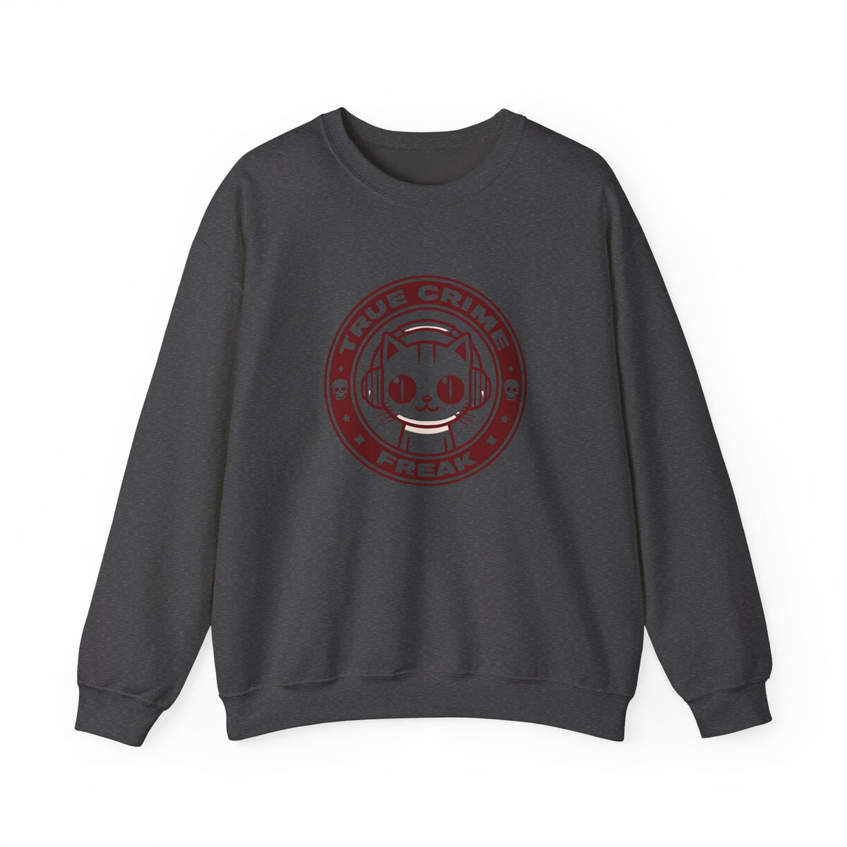 True Crime Freak Cat Crewneck Sweatshirt