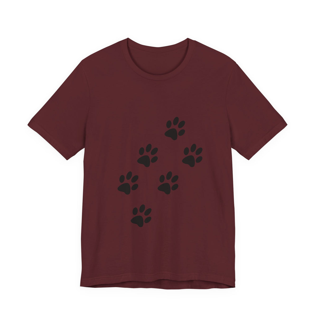 Paw Print Short Sleeve Tee | Unisex Animal Lover Shirt, Pet Owner Gift, Casual Wear, Gifts for Dog Lovers, Comfortable T-Shirt