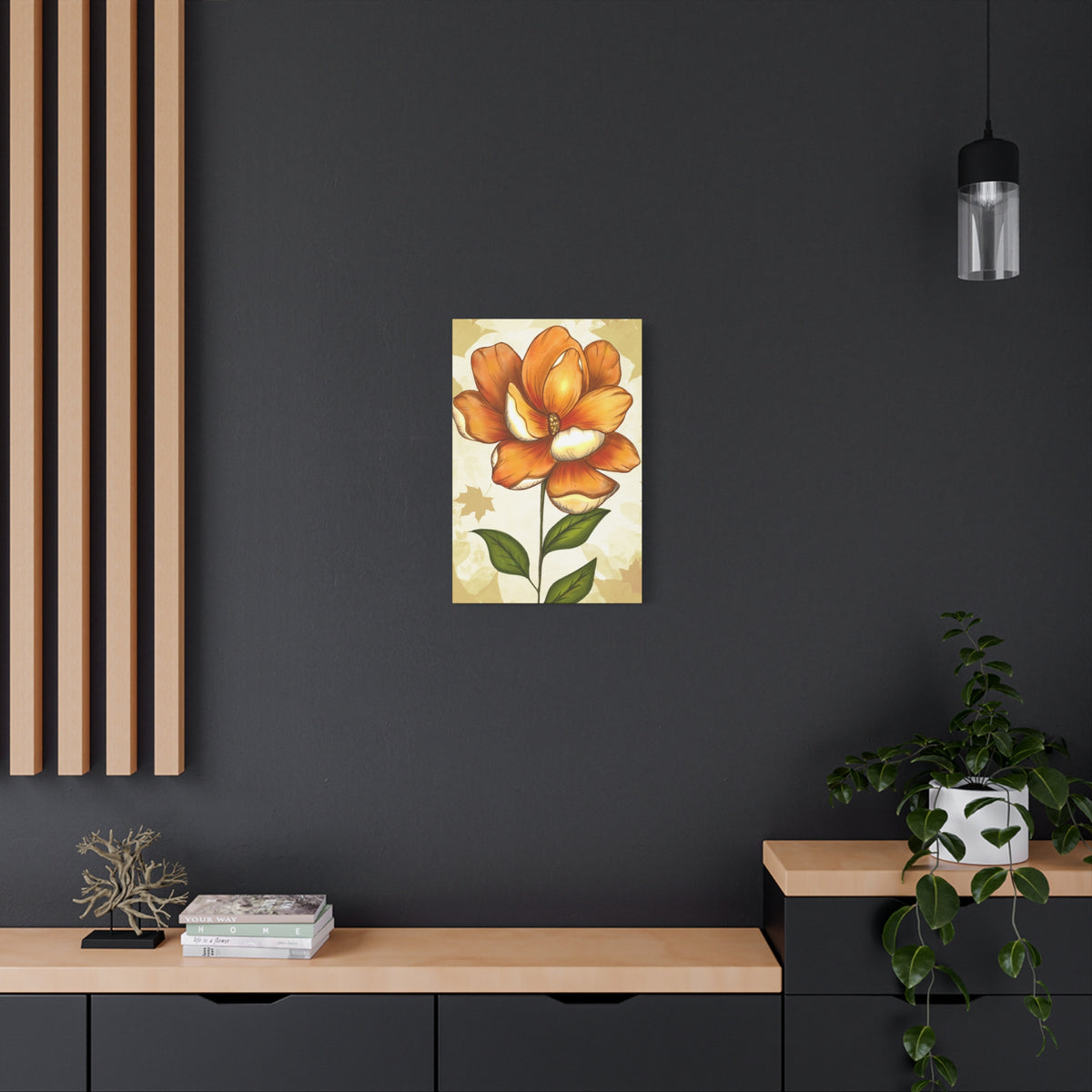 Copy of Matte Canvas, Stretched, 1.25" Tulips Pink and Purple Flowers