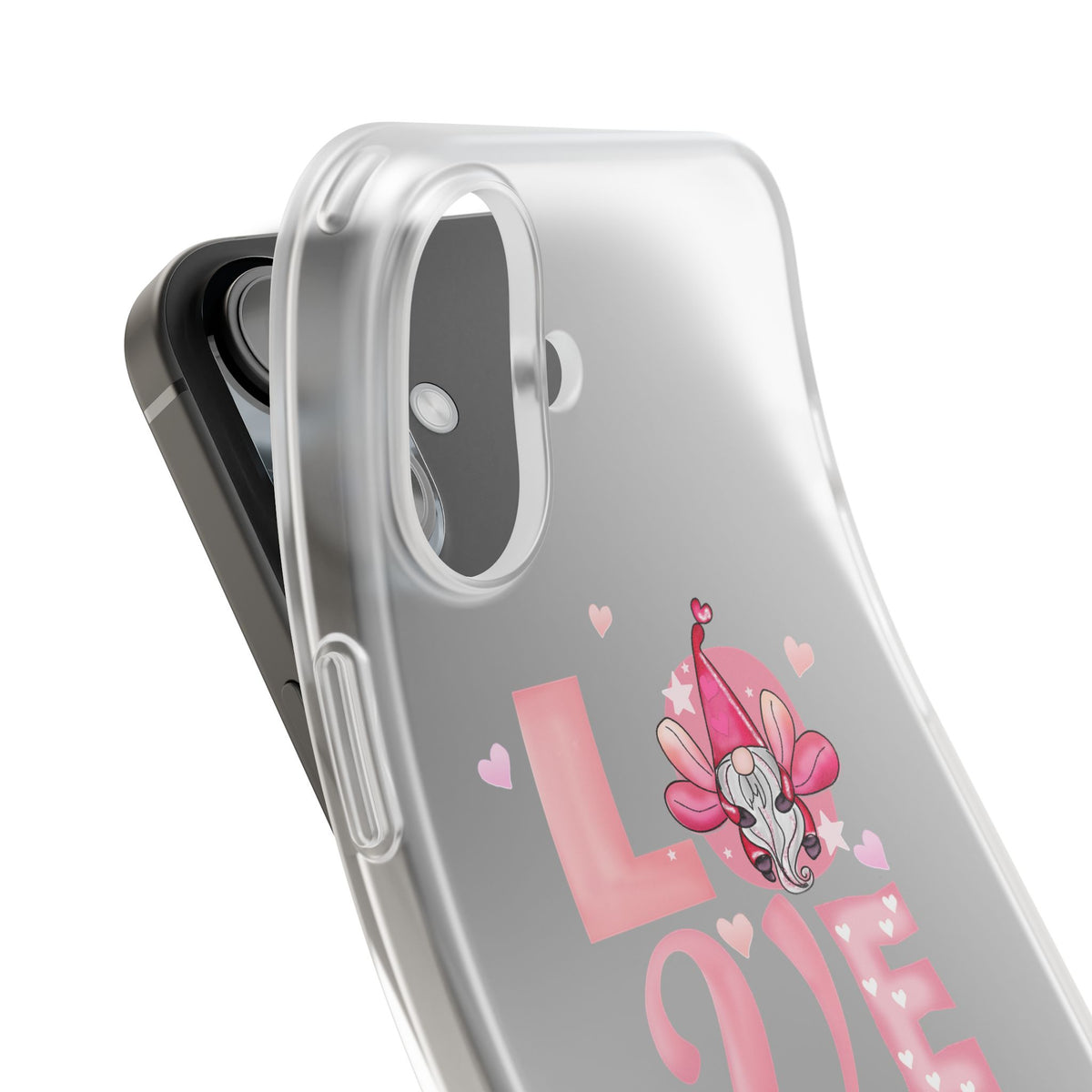 Love Gnome Phone Case — Cute Pink Valentine Flexi Case