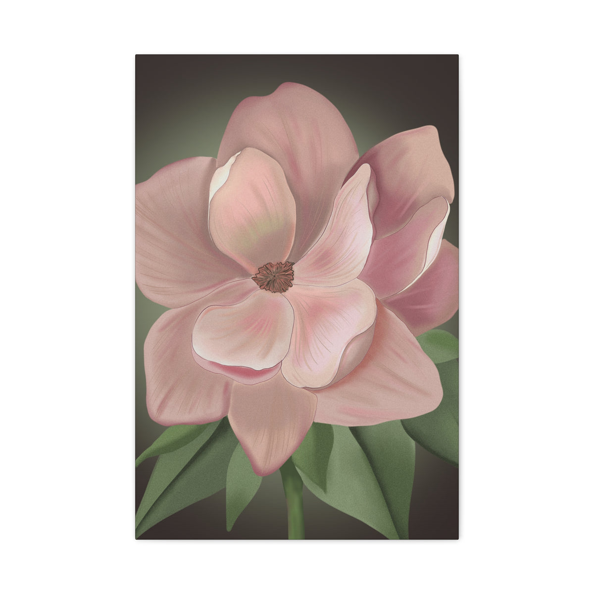 Matte Canvas, Stretched, 1.25" Pink Flowers