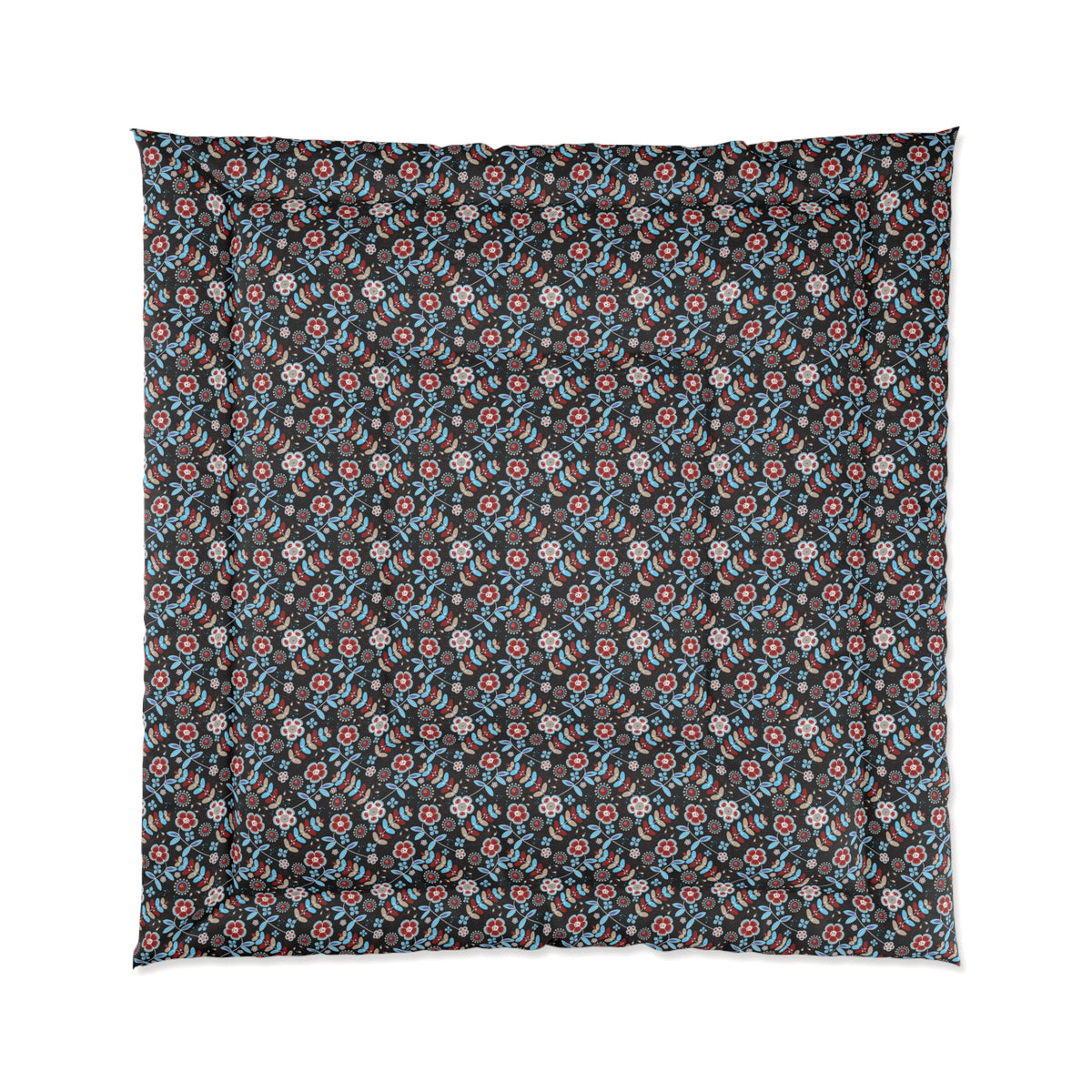 Floral Print Comforter - Cozy Bedding, Home Decor, Gift for Her, Bedroom Upgrade, Seasonal Decor