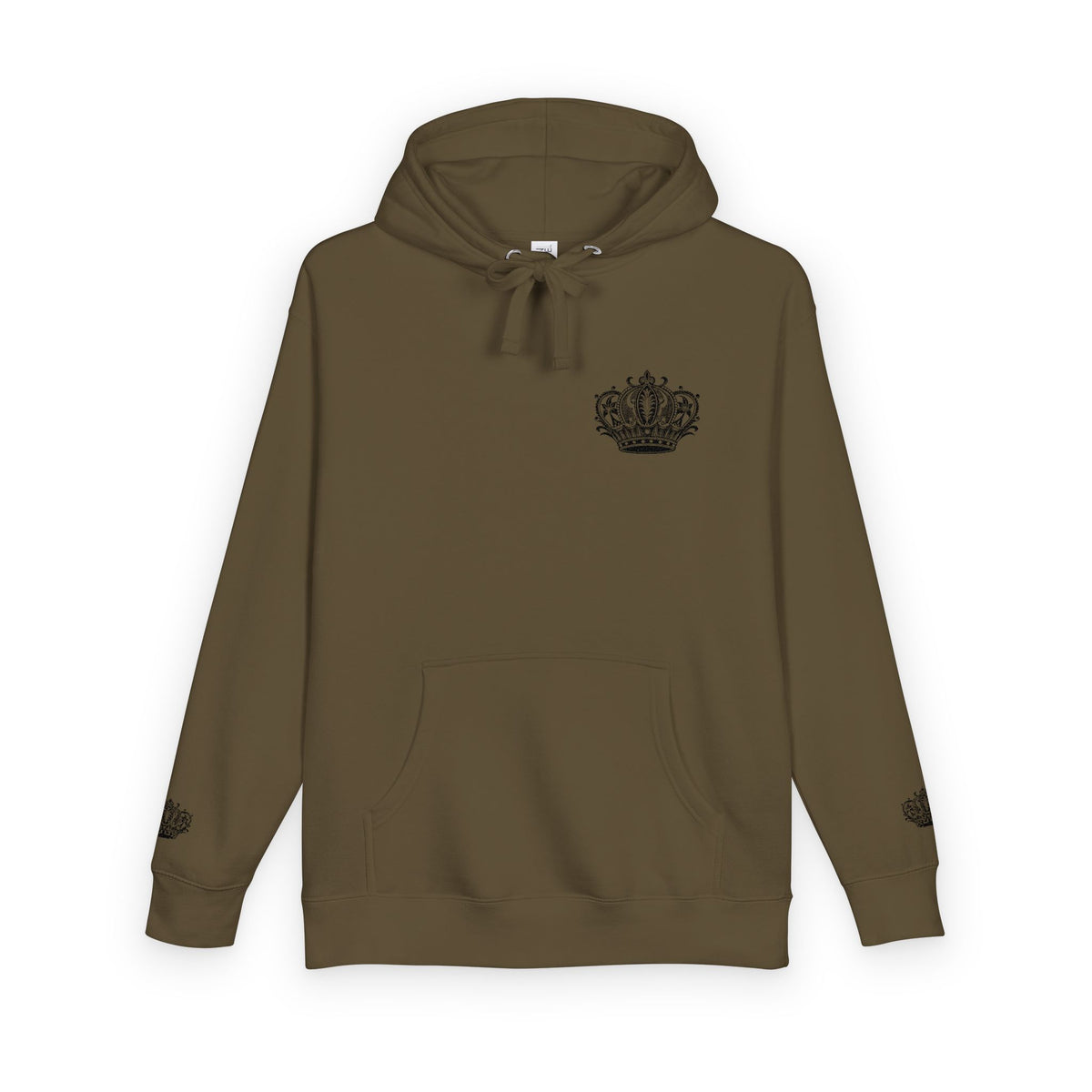 Crown Floral Unisex Fleece Hoodie | Cozy Streetwear, Perfect Gift for Him & Her, Autumn Fashion, Casual Wear, Trendy Outfit