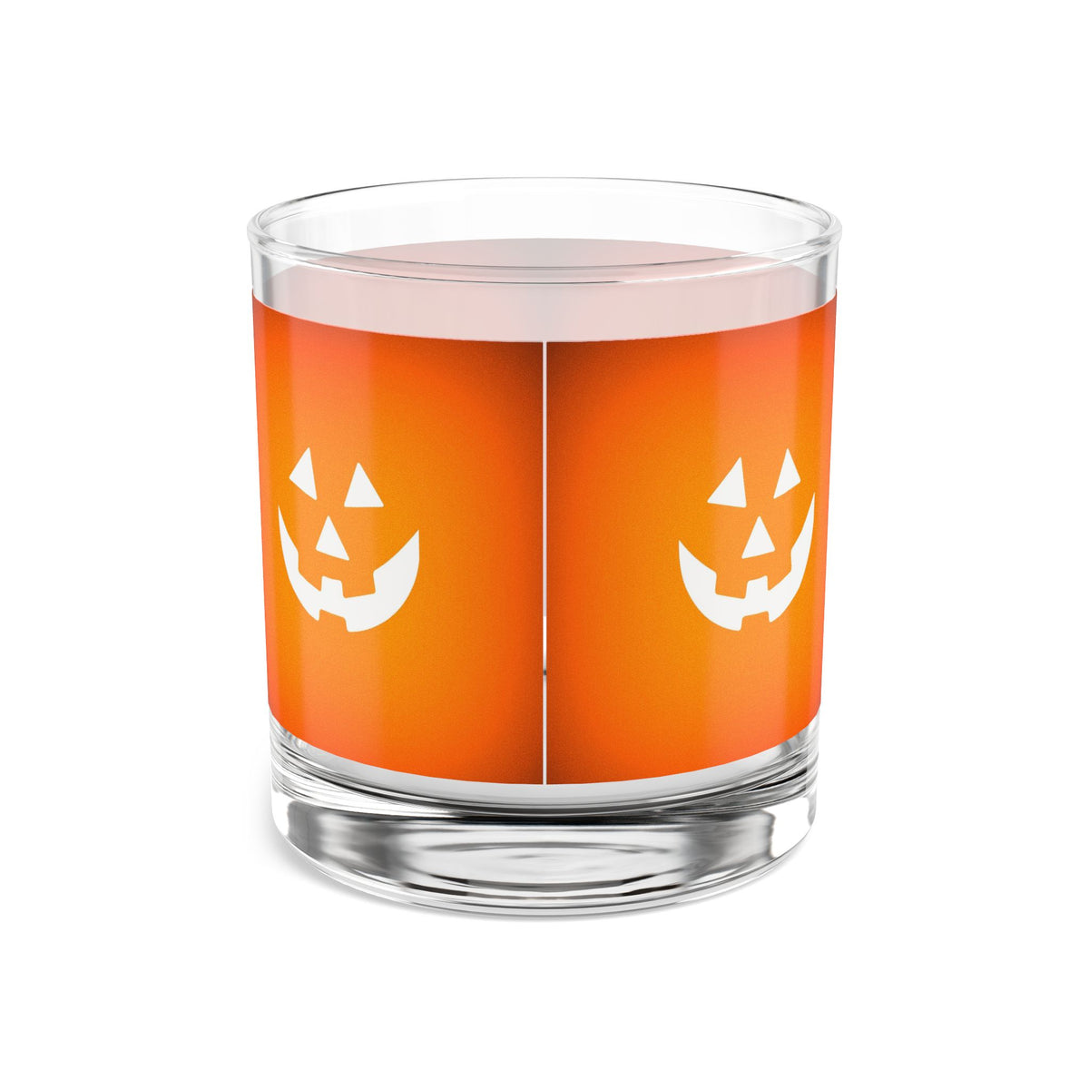 Halloween Pumpkin Rocks Glass, 10oz Halloween Drinkware, Festive Bar Glass, Trick or Treat Party Glass, Fall Decor for Spooky Season