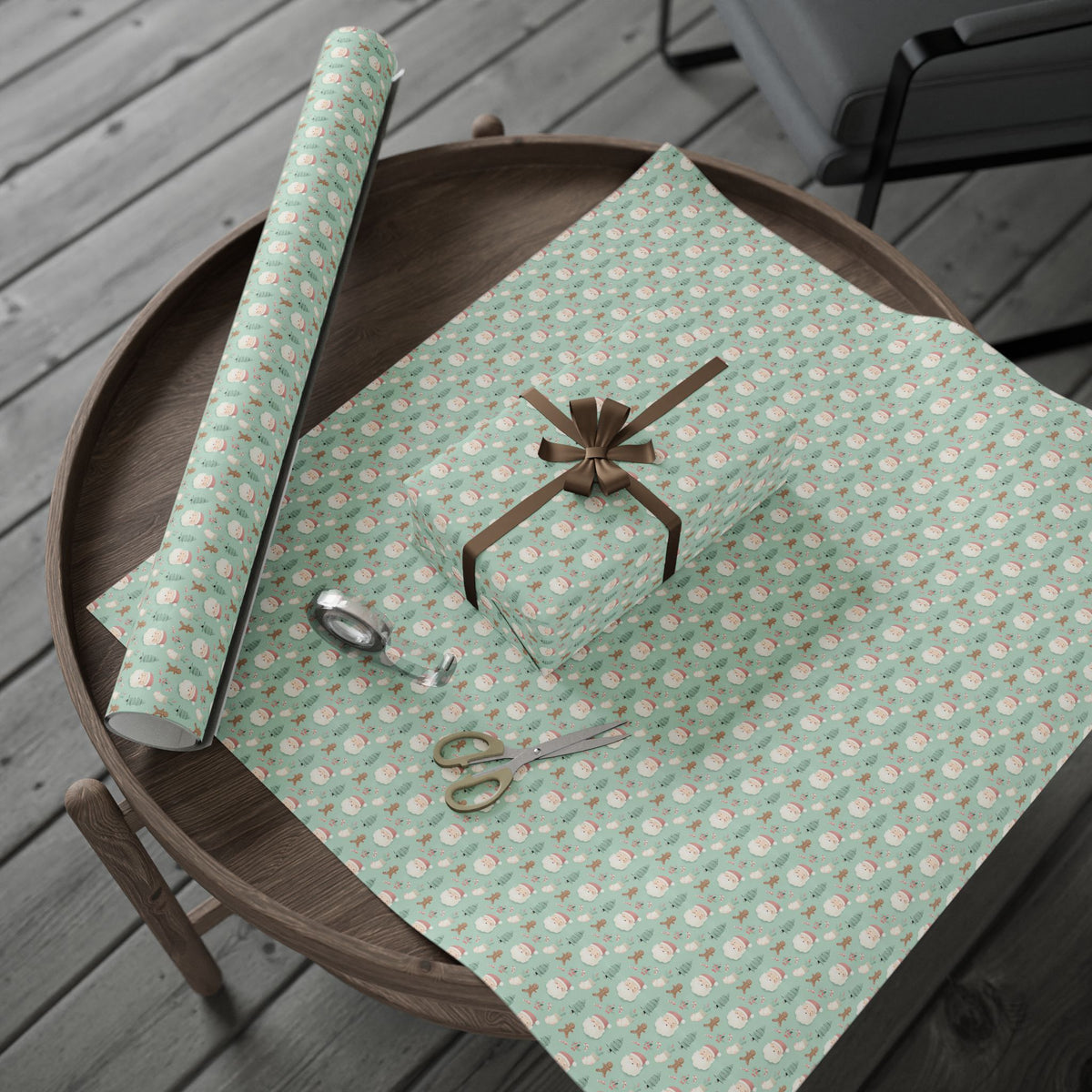 Festive Wrapping Paper, Holiday Gift Wrap, Christmas Wrapping, Eco-Friendly Wrapping, Cute Holiday Designs