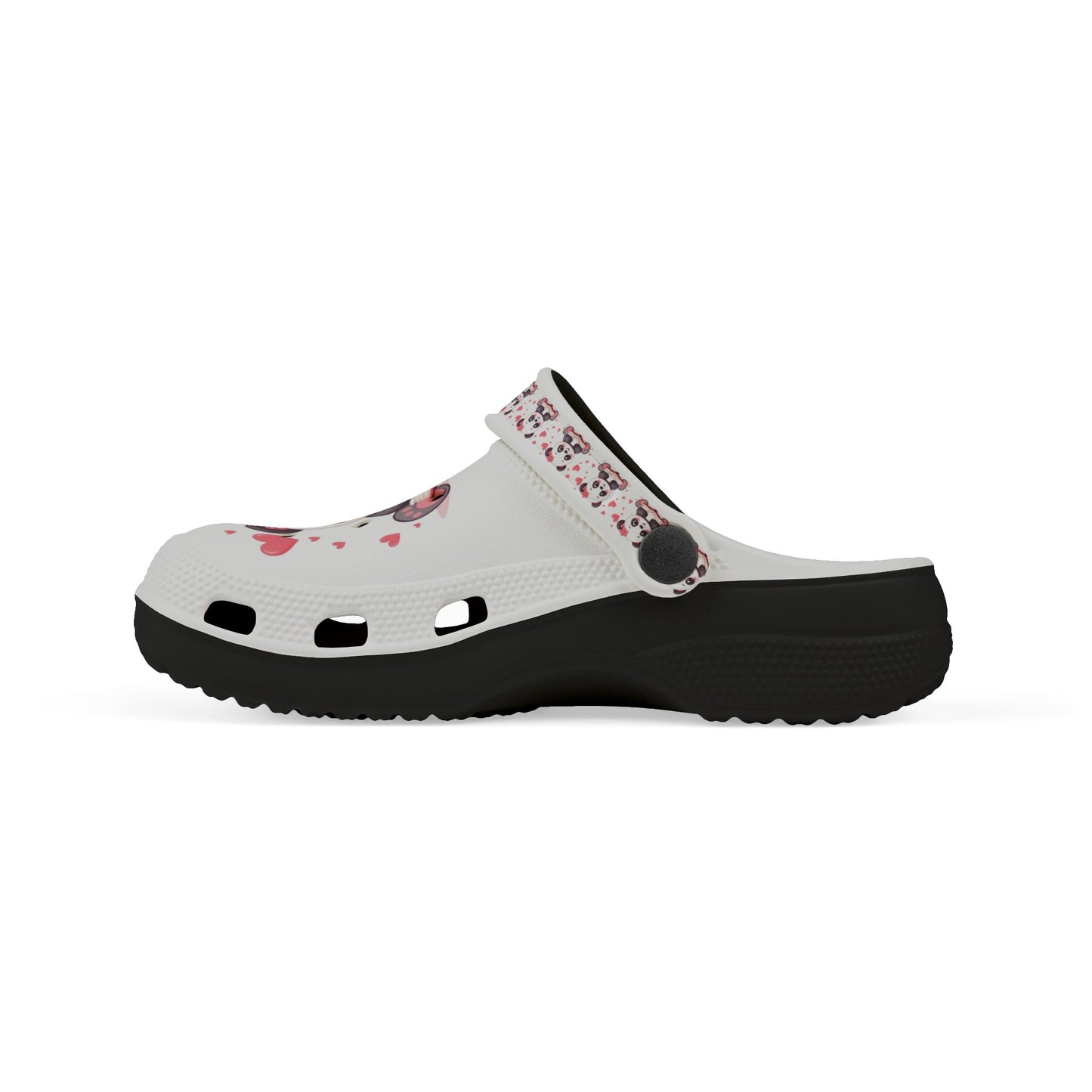 Kids Panda Heart Clogs
