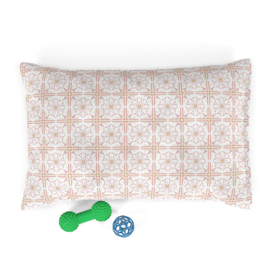 Chic Floral Pet Bed - Cozy Dog Bed, Cat Bed, Luxury Pet Cushion, Soft Decorative Pet Bed, Stylish Animal Furniture