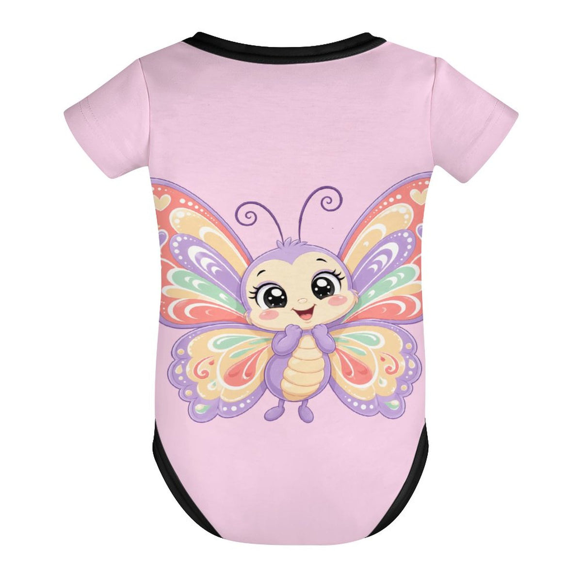 Faux Cotton Short Sleeve Baby Romper