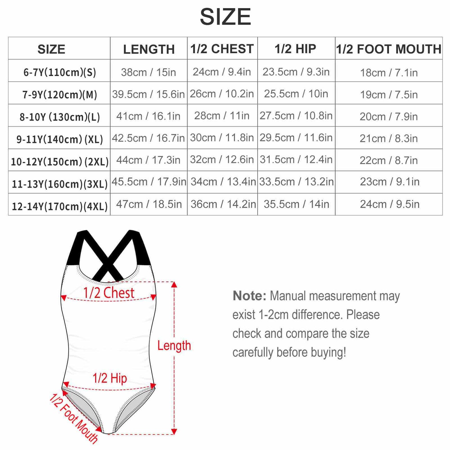 One-piece Beach Swimsuit For Girls(All-Over Printing)