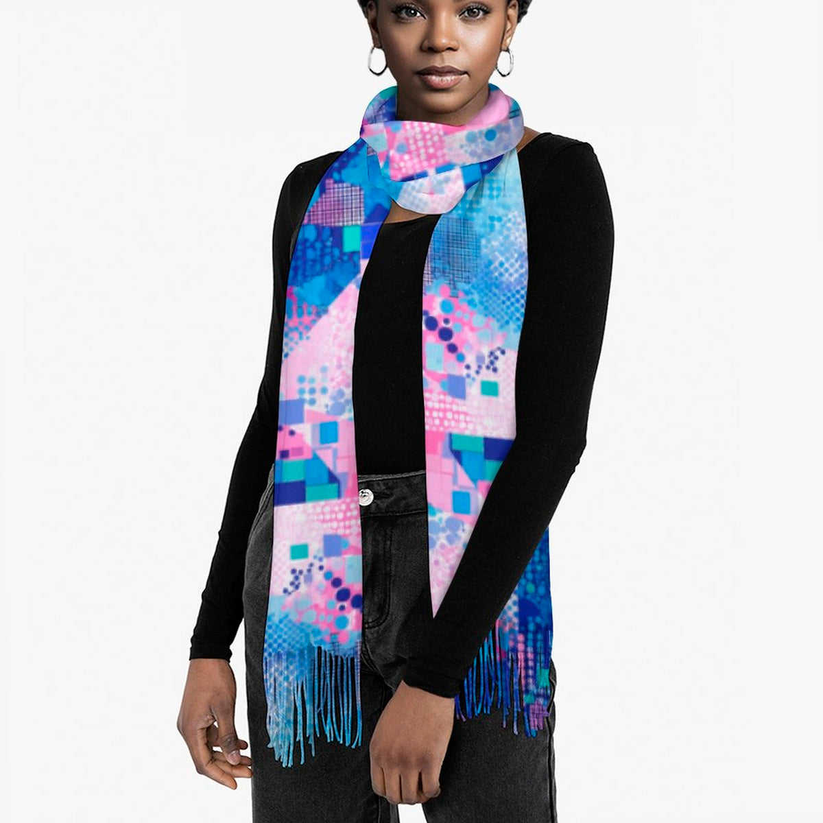 Cashmere-like Tassel Scarf