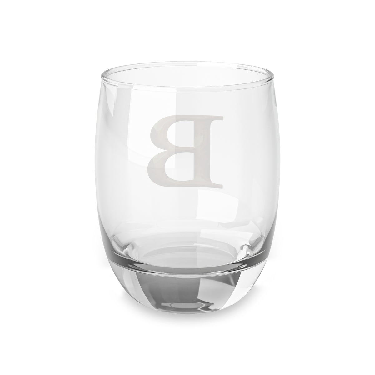 Personalized Whiskey Glass with Initial, Customized Barware Letter B