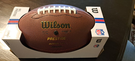 New in box - Wilson NFL Prestige Composite Football, Junior Size (Ages 9-12)