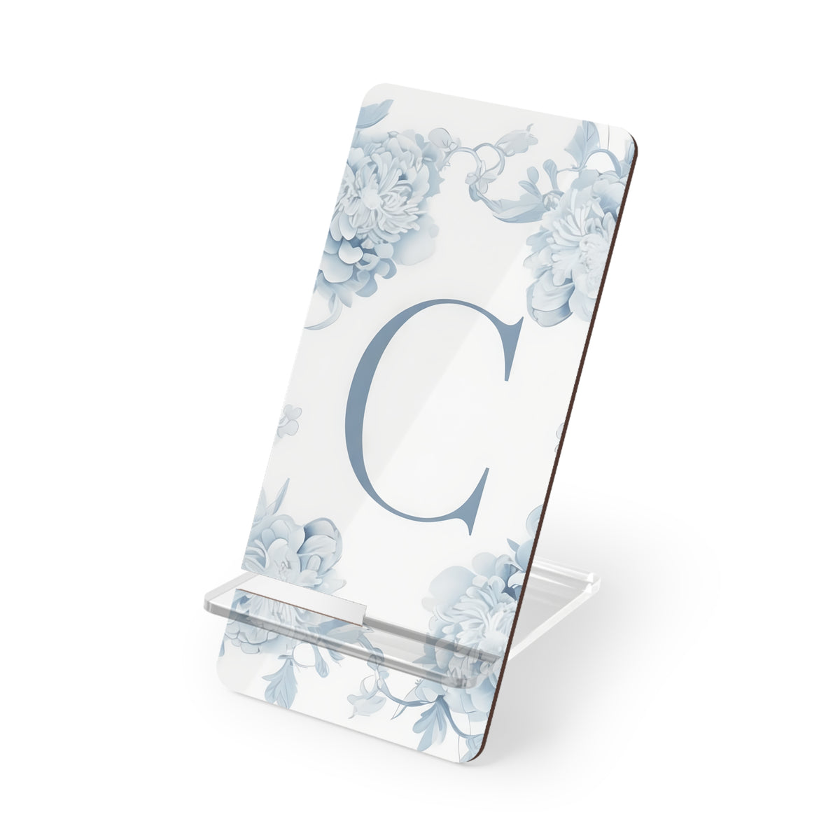 Floral Smartphone Stand, Elegant Mobile Display Holder, Personalized Tech Accessory, Desk Organizer, Gift for Her
