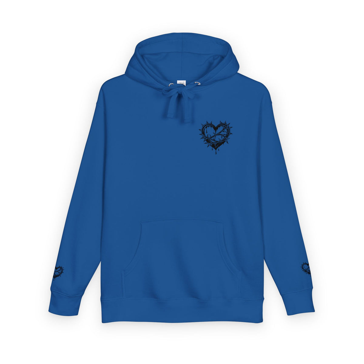 Heartfelt Unisex Fleece Hoodie, Cozy Gift, Casual Wear, Valentine's Day, Romantic Style