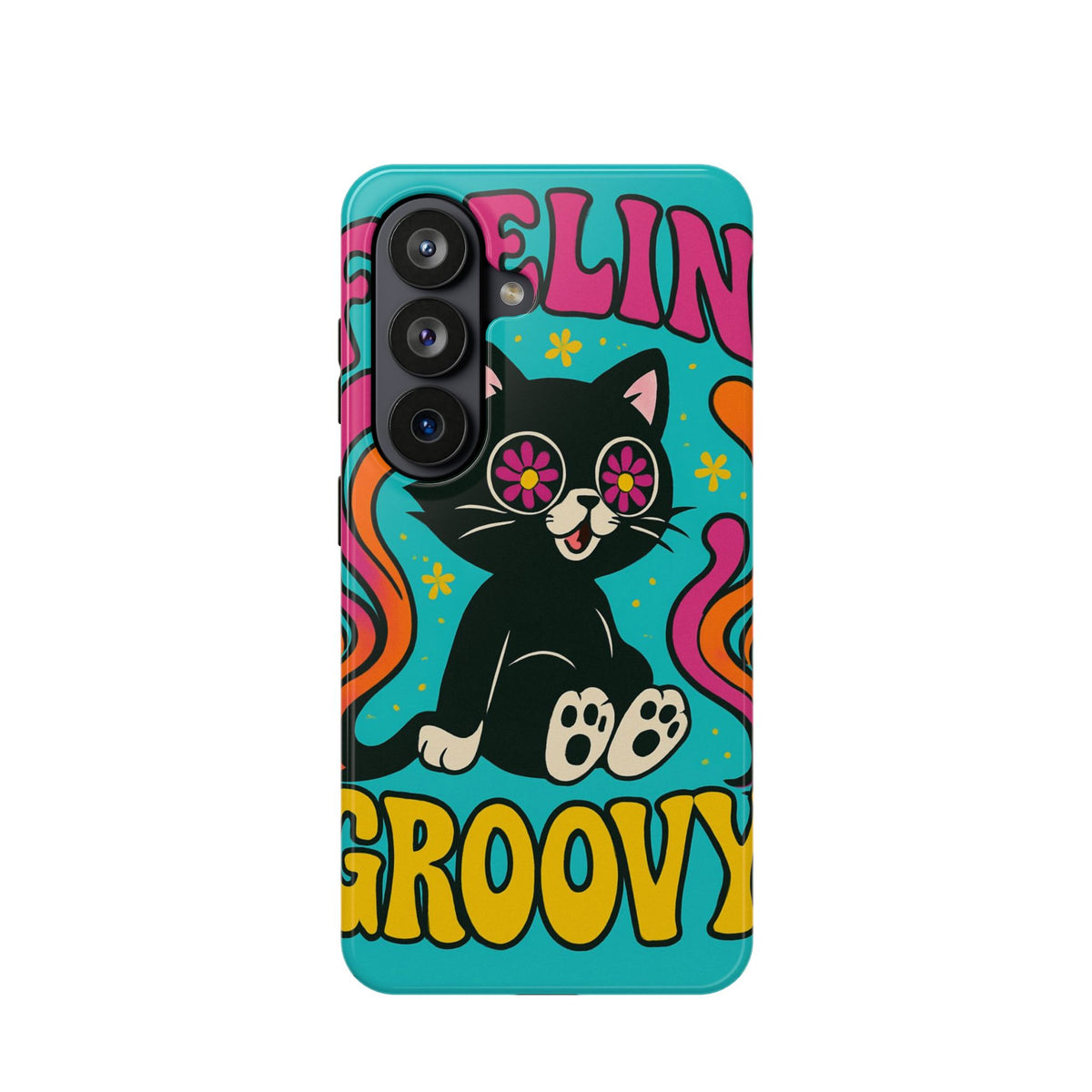 Groovy Cat Magnetic Impact-Resistant Phone Case