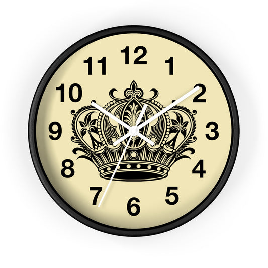 Elegant Crown Wall Clock | Royal Home Decor, Timeless Gift, Office Decoration, Vintage Style